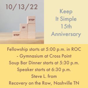 Keep It Simple anniversary Oct 22